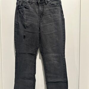 Time and Tru black High Rise crop Jeans size 6